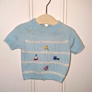 Little Angel vintage baby sweater 0-3 mo